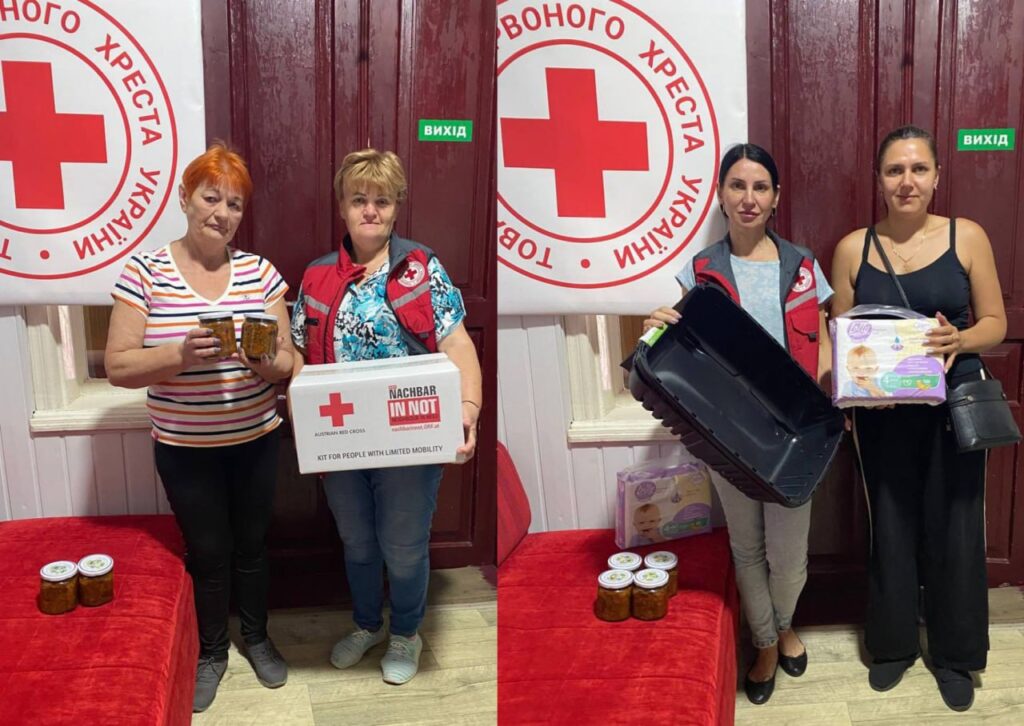 Допомога для ВПО від Червоного Хреста: продуктові та гігієнічні набори